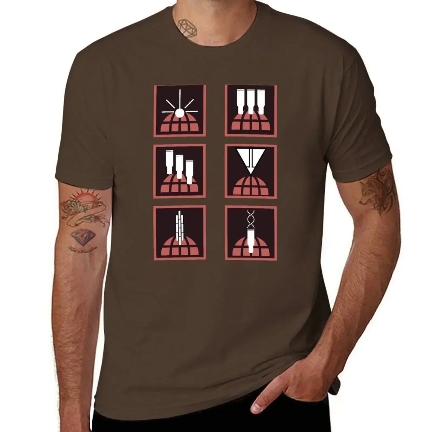 Helldivers T-Shirt - Orbital Stratagems Icons