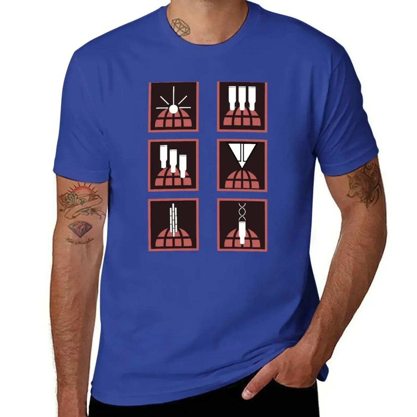 Helldivers T-Shirt - Orbital Stratagems Icons