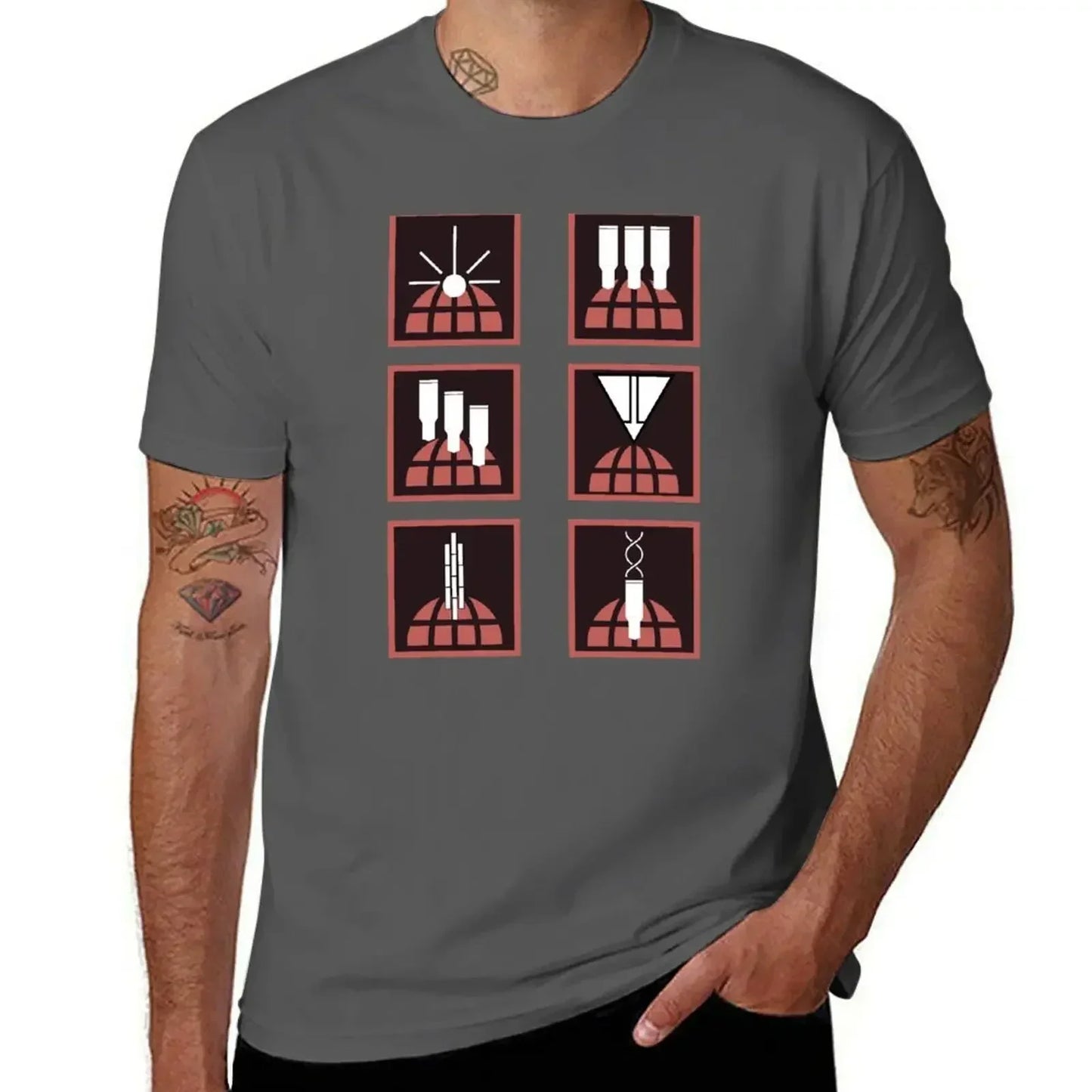 Helldivers T-Shirt - Orbital Stratagems Icons