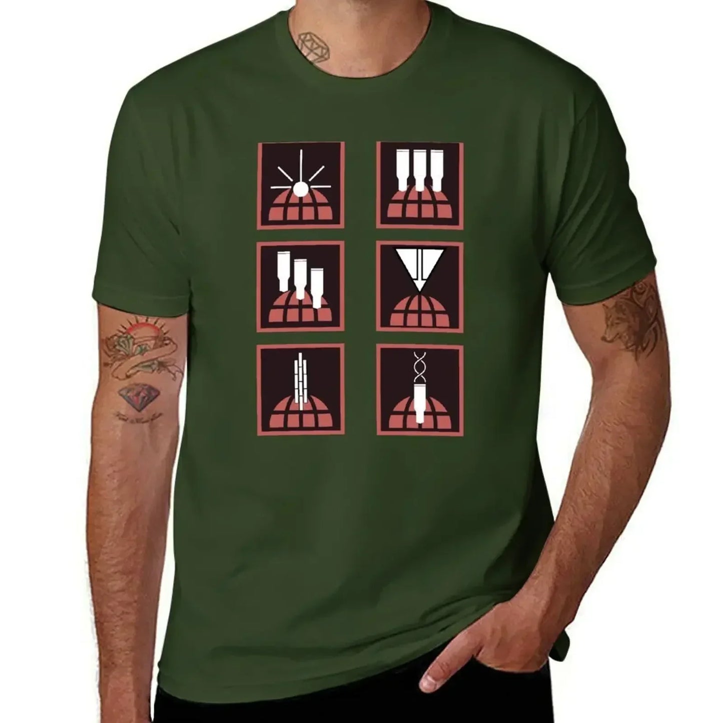 Helldivers T-Shirt - Orbital Stratagems Icons
