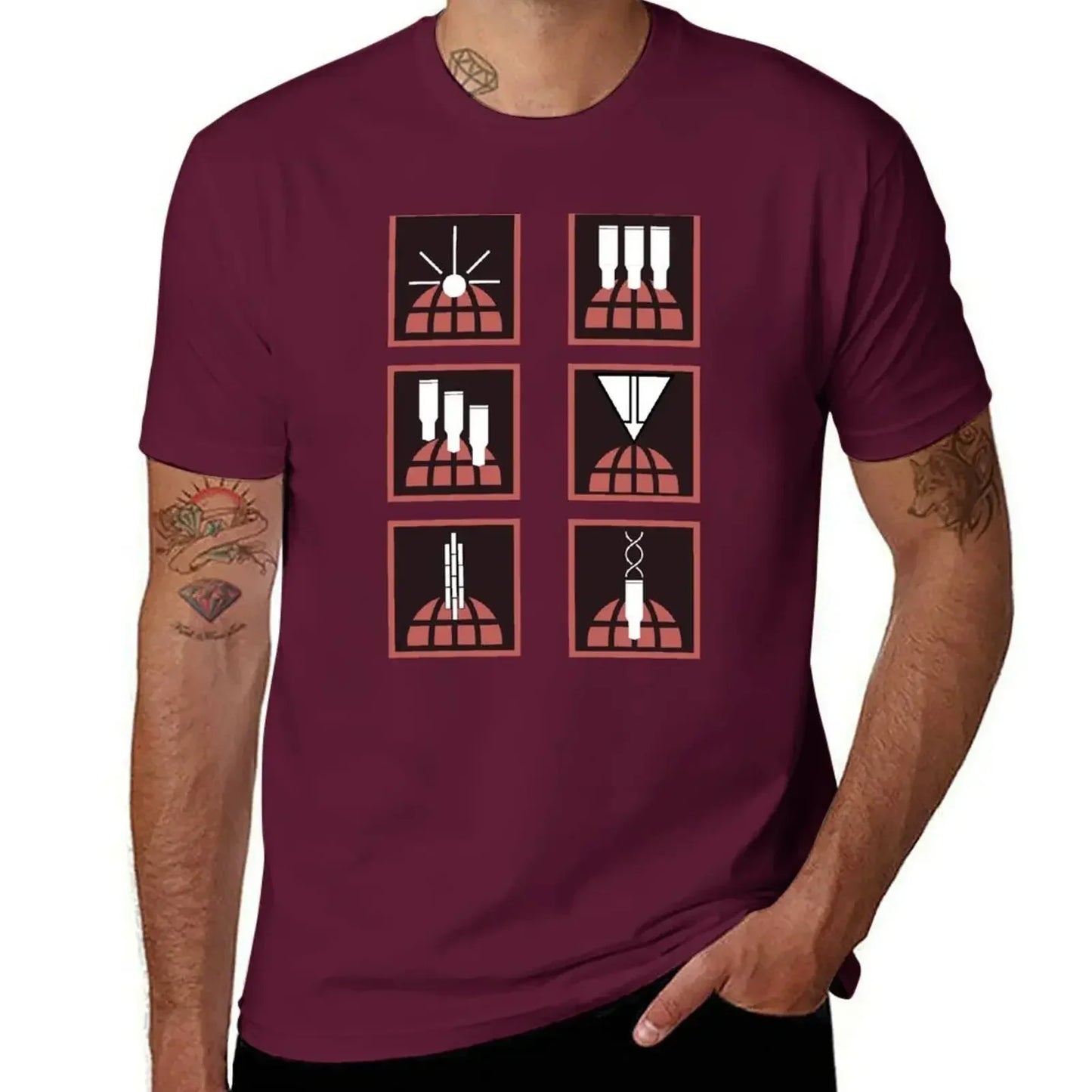 Helldivers T-Shirt - Orbital Stratagems Icons