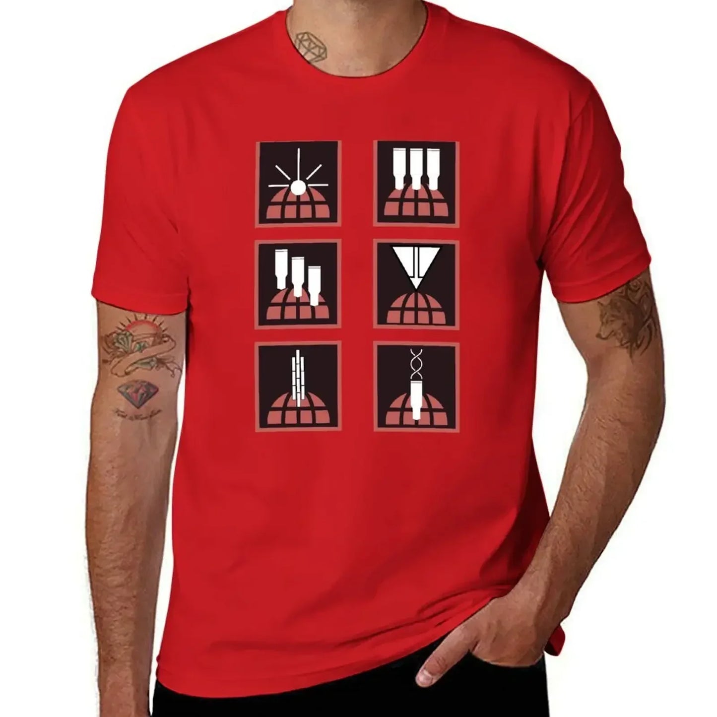 Helldivers T-Shirt - Orbital Stratagems Icons