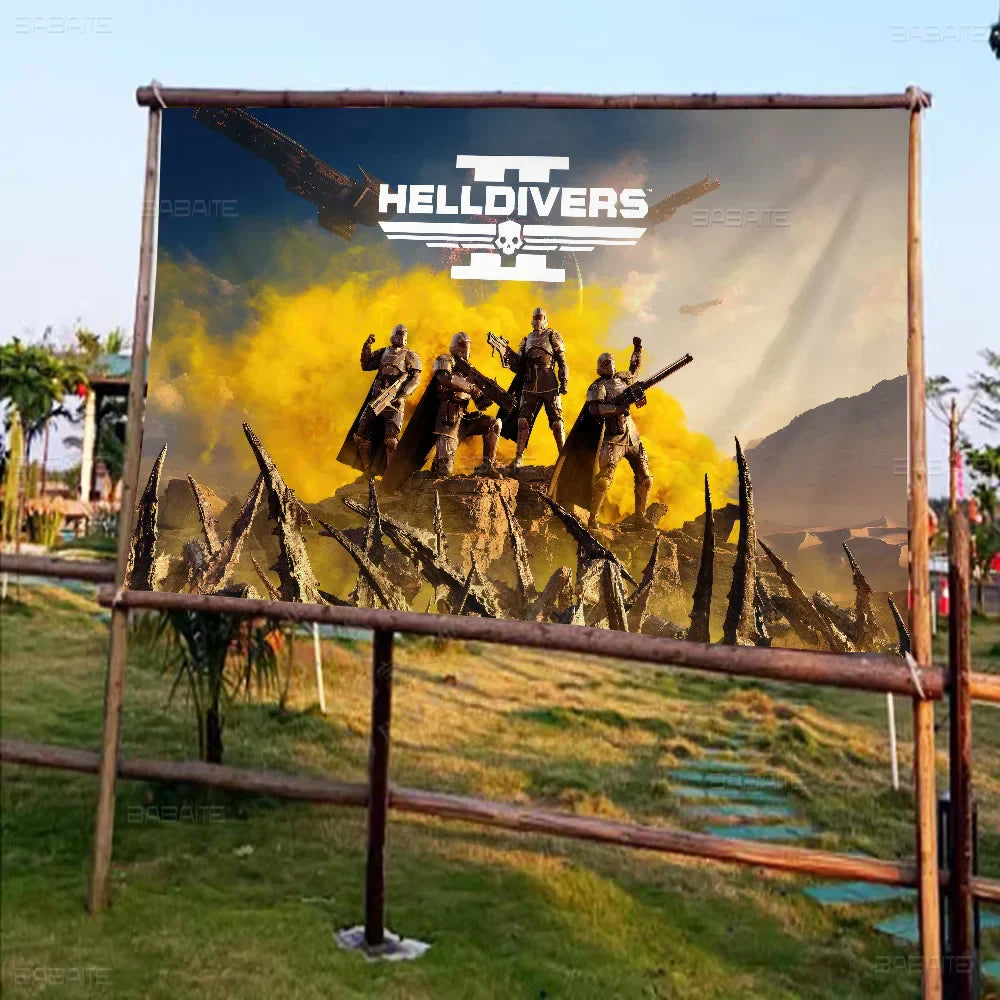 Helldivers Dekorationsbanner