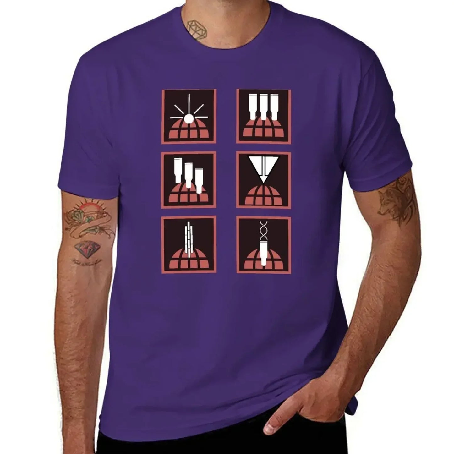 Helldivers T-Shirt - Orbital Stratagems Icons
