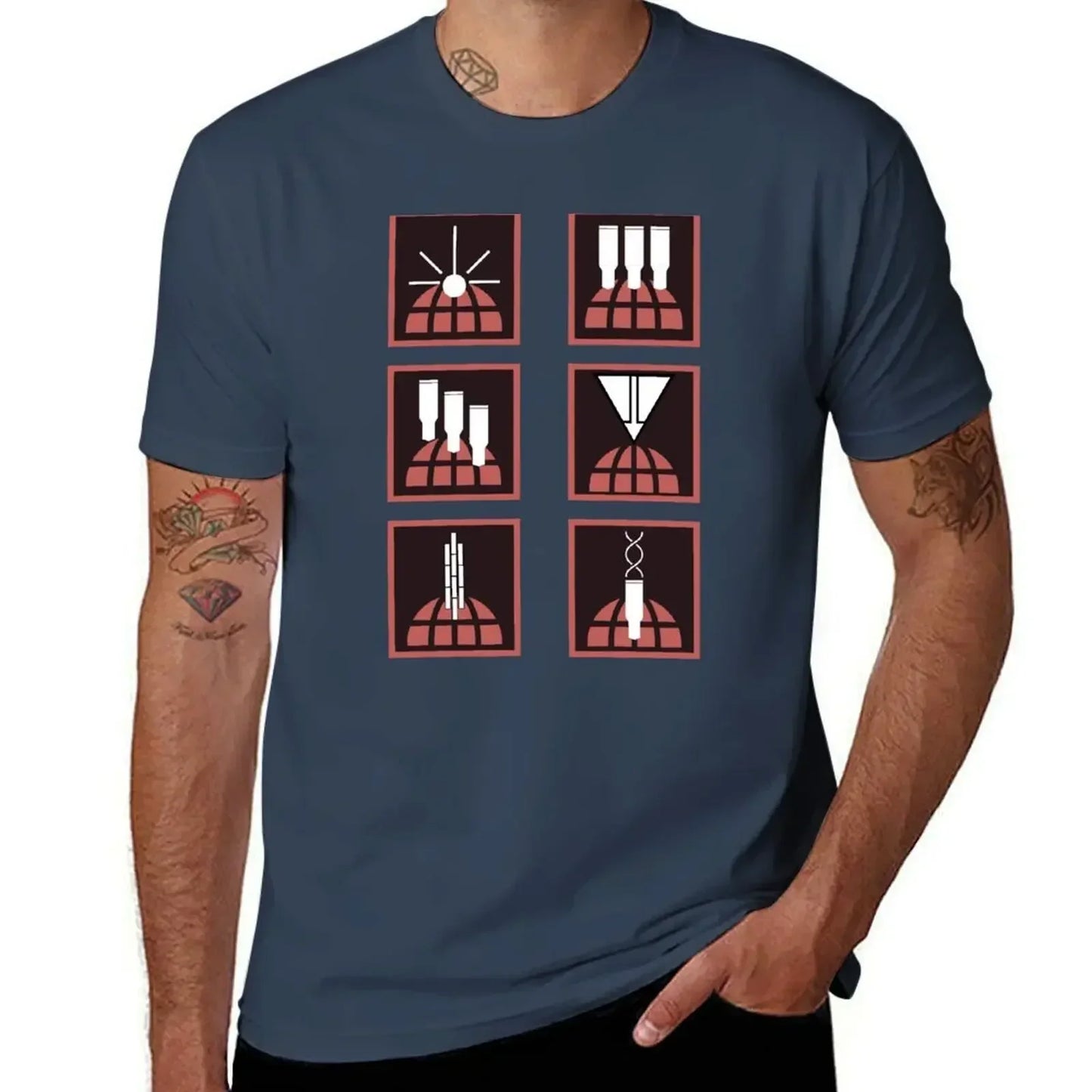 Helldivers T-Shirt - Orbital Stratagems Icons