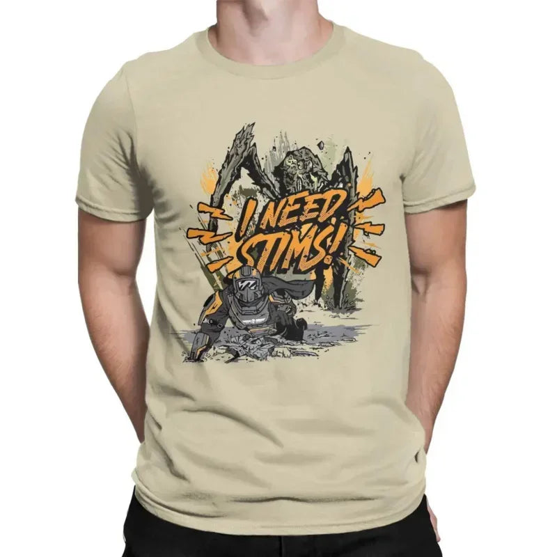 Helldivers T-Shirt - Ich brauche Stims