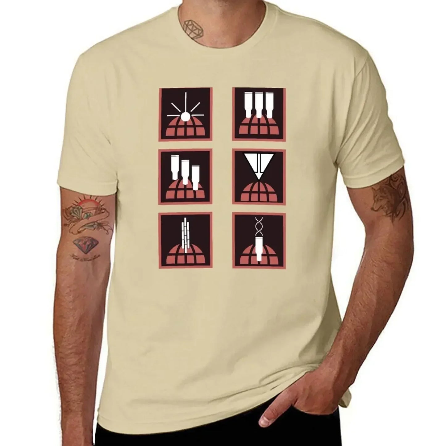 Helldivers T-Shirt - Orbital Stratagems Icons