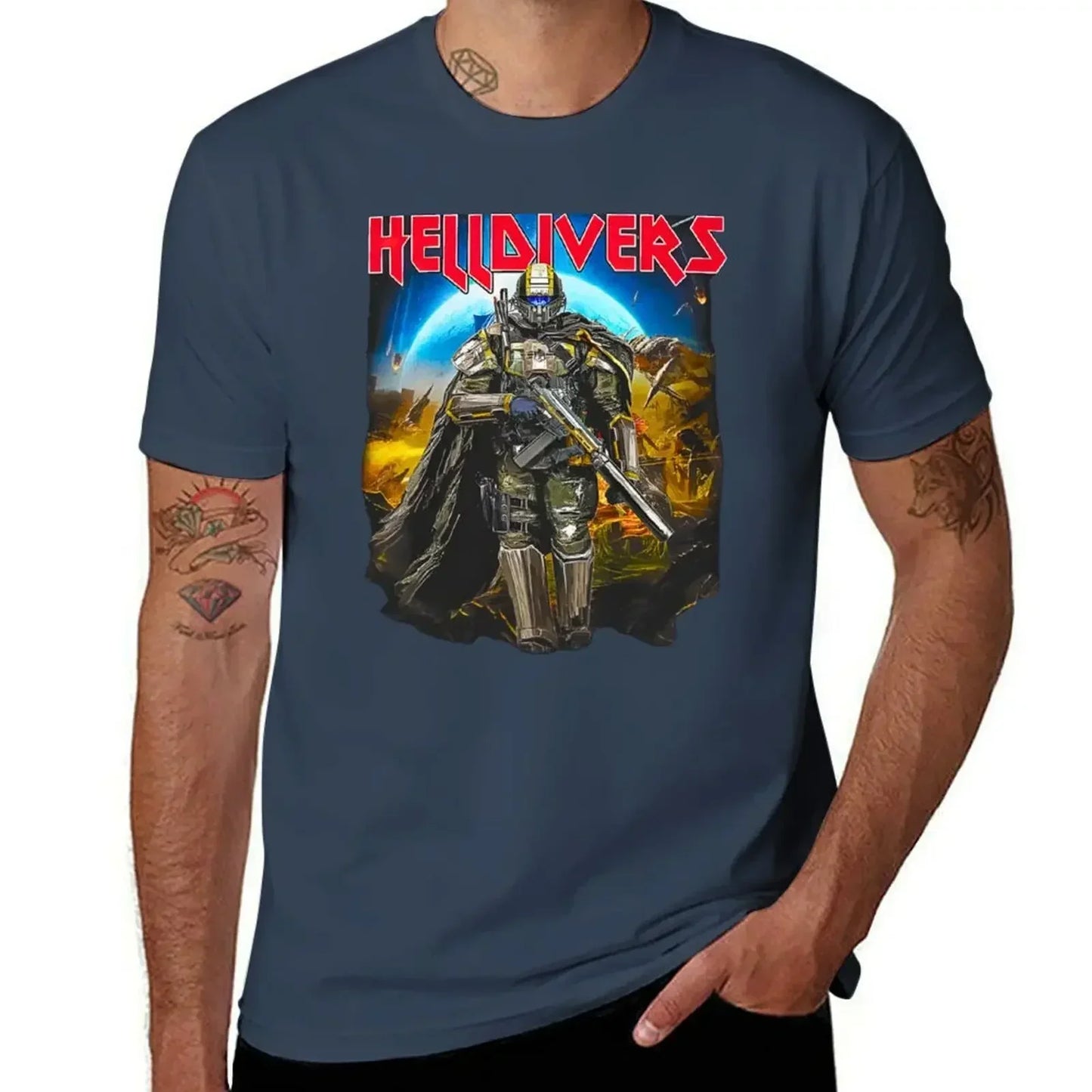 T-shirt Helldivers - Crâne