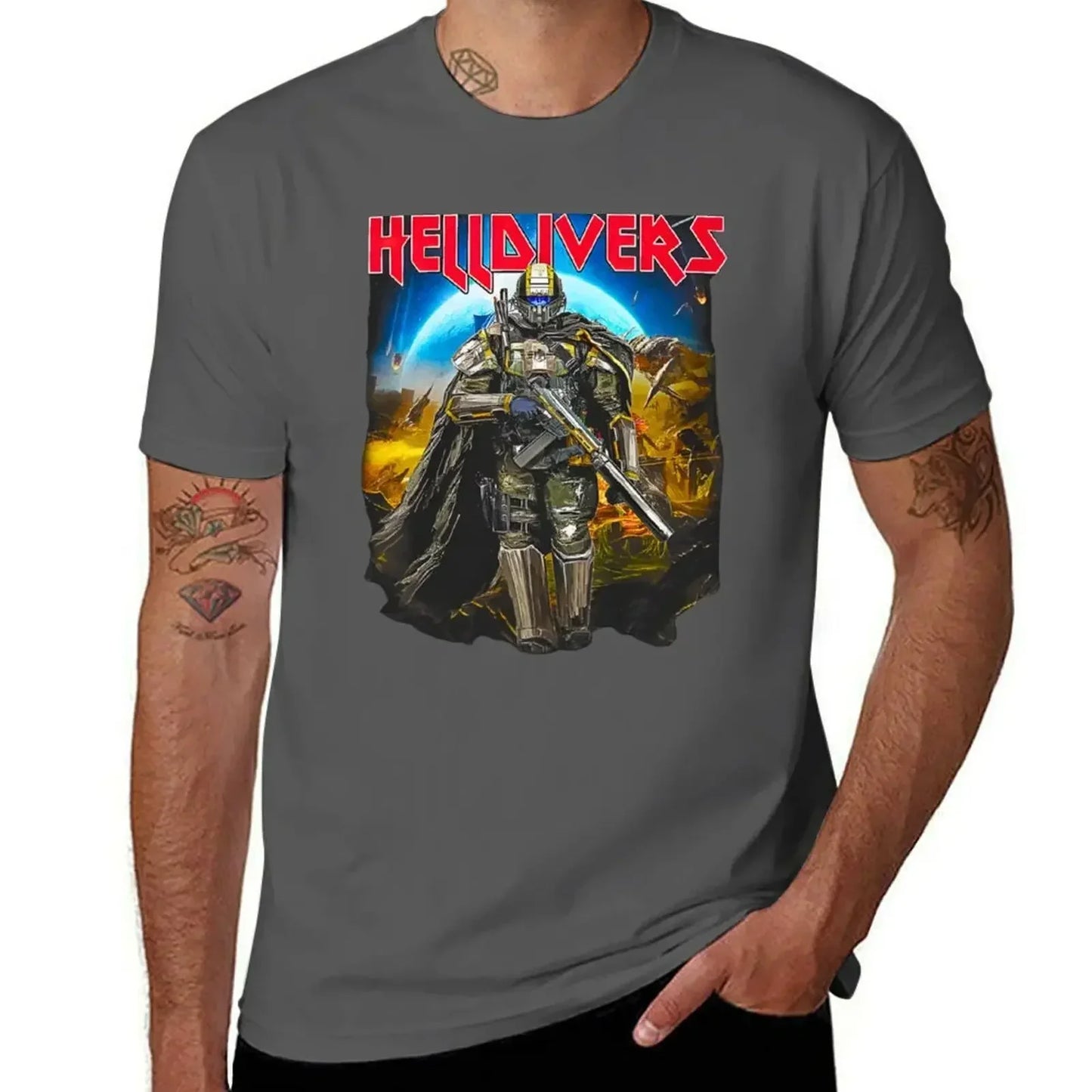 T-shirt Helldivers - Crâne