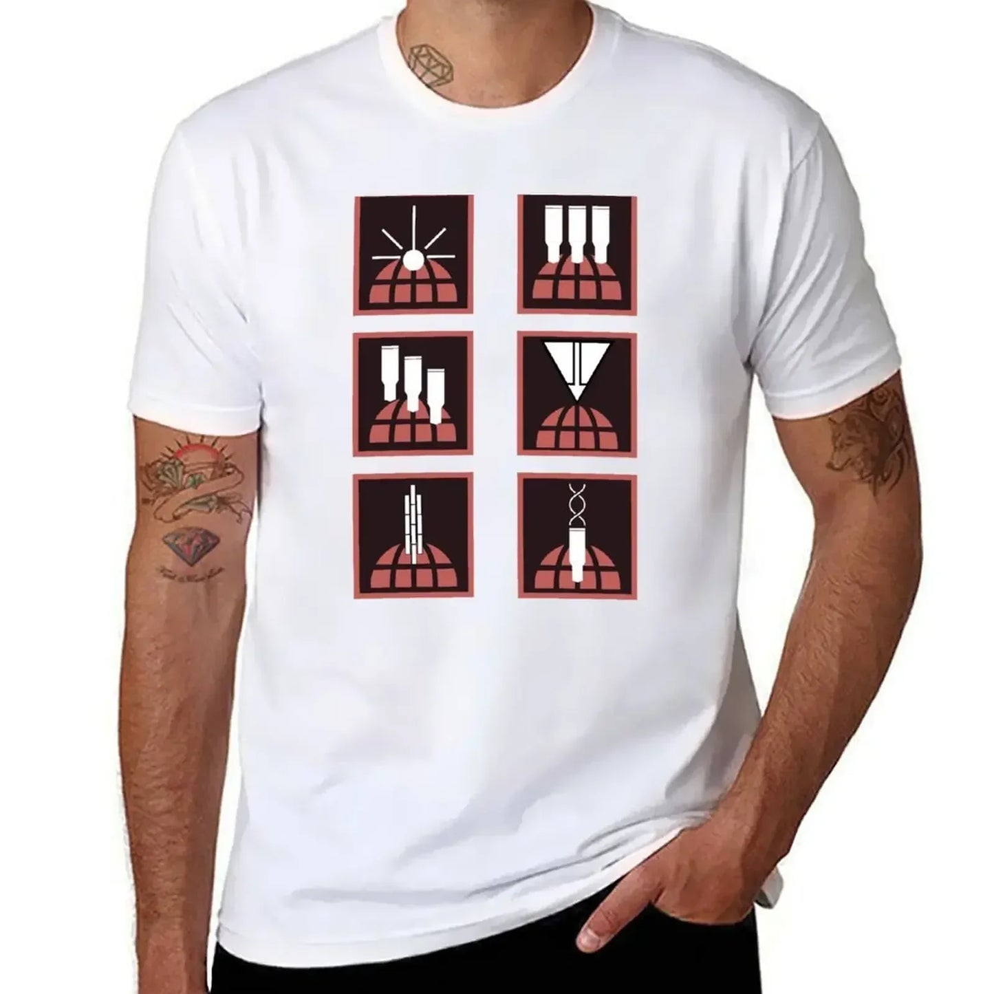 Helldivers T-Shirt - Orbital Stratagems Icons