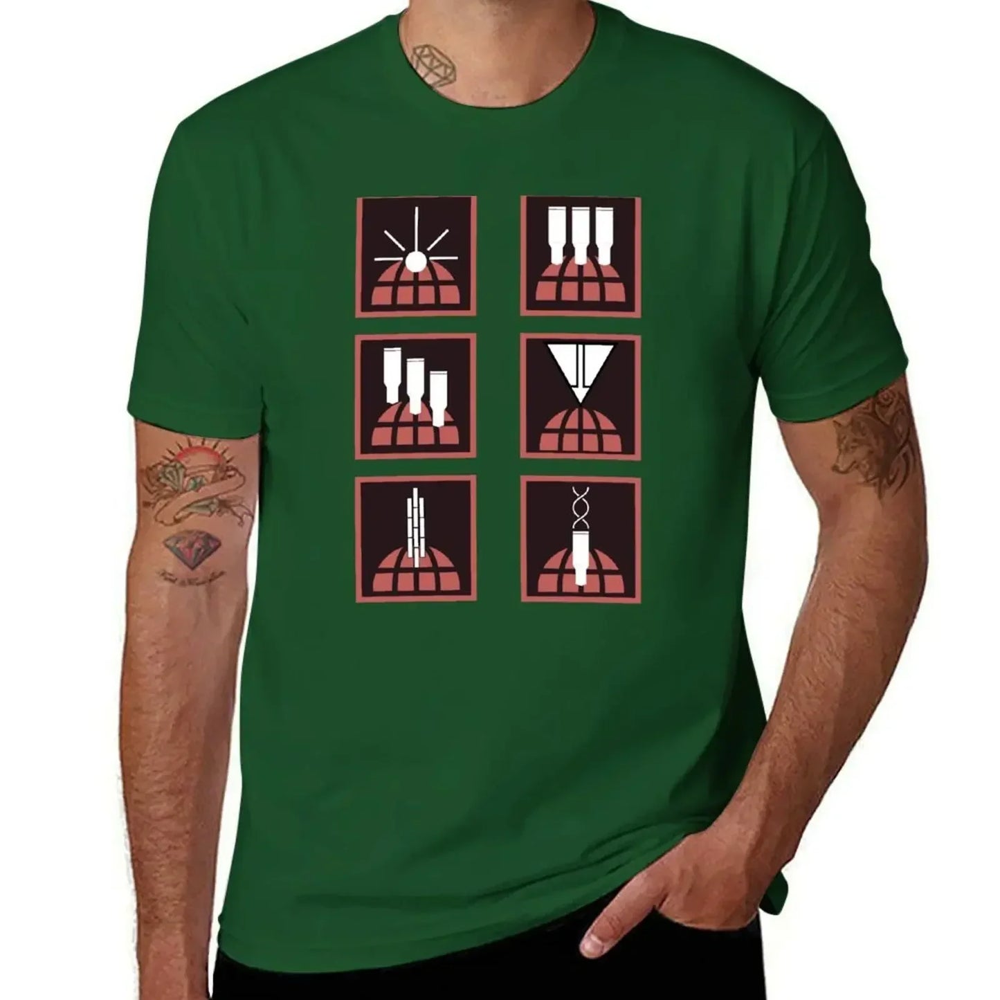 Helldivers T-Shirt - Orbital Stratagems Icons