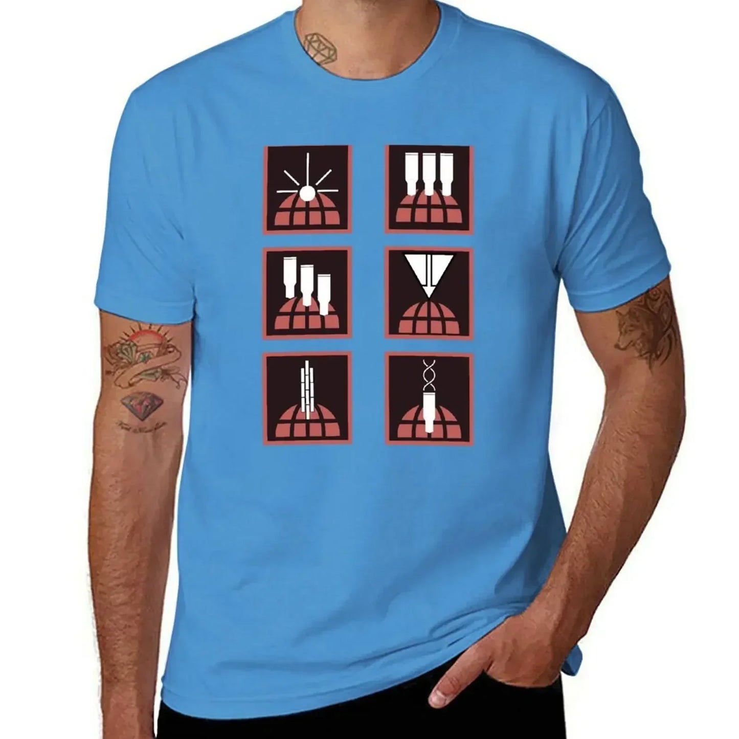 Helldivers T-Shirt - Orbital Stratagems Icons