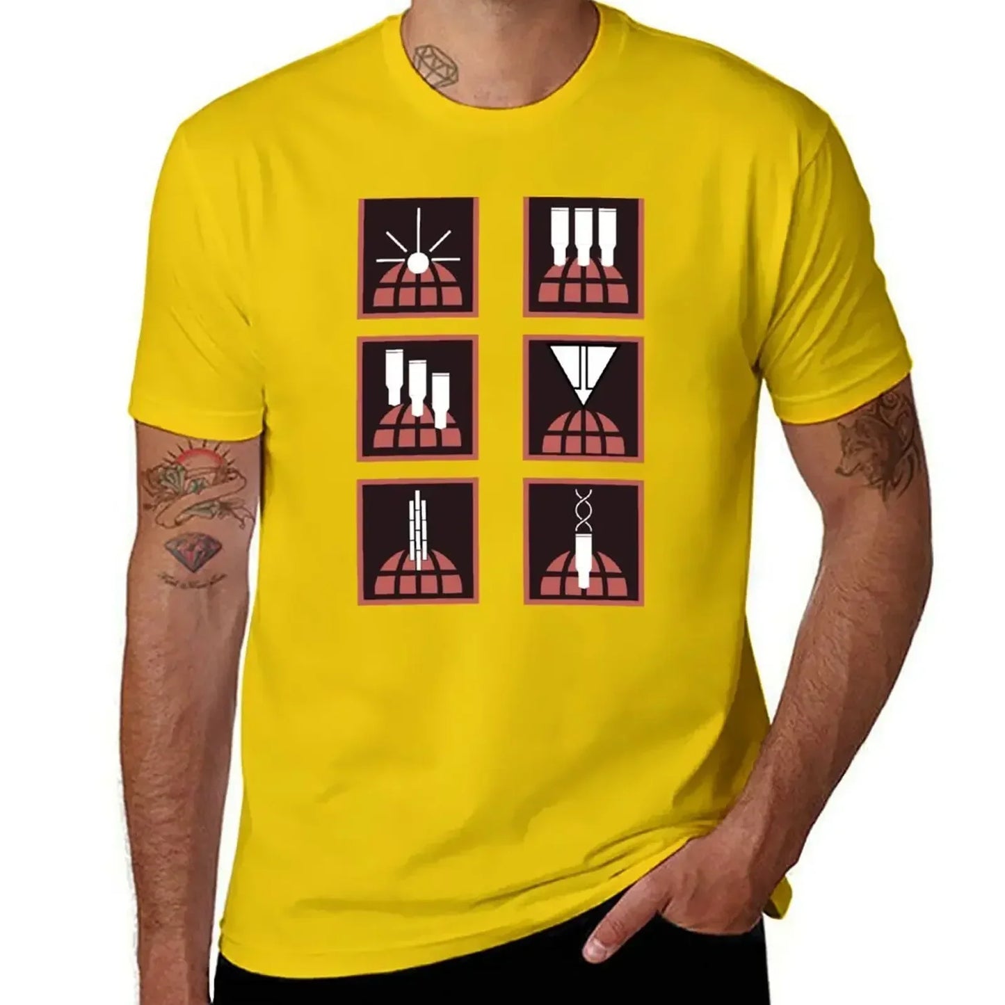 Helldivers T-Shirt - Orbital Stratagems Icons