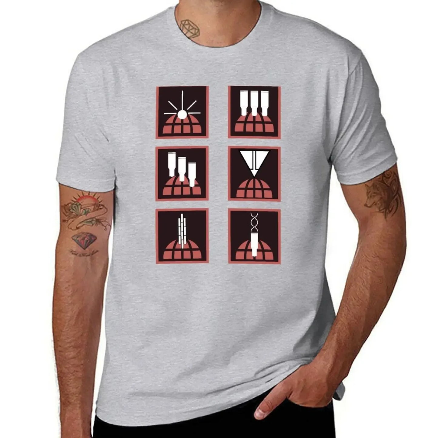 Helldivers T-Shirt - Orbital Stratagems Icons